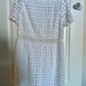 Michael Kors White Lace Mini Dress